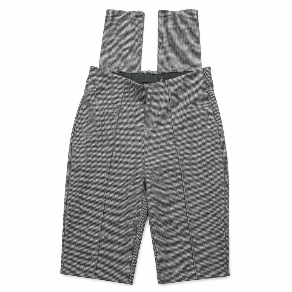 Tahari Houndstooth Plaid Leggings Women's Small Brown White Stretch Comfort